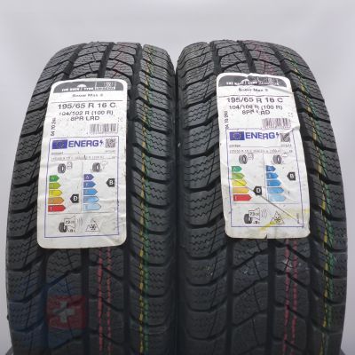 4. 195 65 16C 4x UNIROYAL 195/65 R16C 104/102R Snow Max 3 Winterreifen 2021/22 VOLL