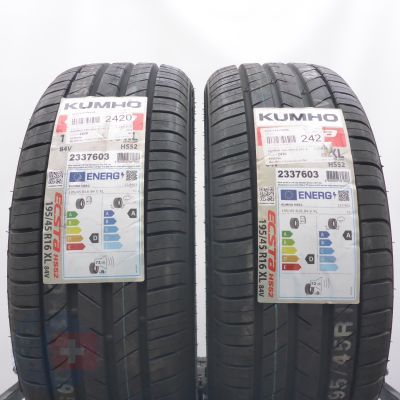 195 45 16 2x KUMHO 195/45 R16 84V Ecsta HS52 Sommerreifen 2024 Ungebraucht  