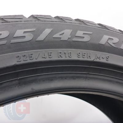 6. 225 45 18 4x PIRELLI 225/45 R18 98H XL MO Sottozero 3 Winter Winterreifen 2021 6,2-6,7mm