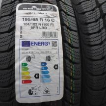 2. 195 65 16C 2x UNIROYAL 195/65 R16C 104/102R SnowMax3 Winterreifen 2022 WIE NEU VOLL