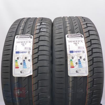 4. 245 40 21 4x CONTINENTAL 245/40 R21 100Y XL PremiumContact6 Sommerreifen 2022 WIE NEU VOLL