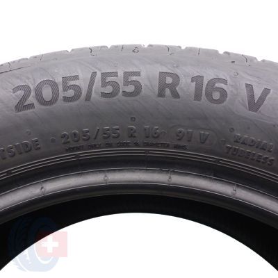 4. 205 55 16 2x CONTINENTAL 205/55 R16 91V EcoContact6 Sommerreifen 6mm 2019/20