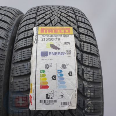 3. 215 50 18 2x PIRELLI 215/50 R18 92V Cinturato Winter WTC2 Winterreifen 2022 VOLL 
