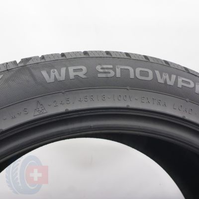 8. 245 45 18 4x NOKIAN 245/45 R18 100V XL WR Snowproof P Winterreifen 2025 8,5-8,2mm WIE NEU 
