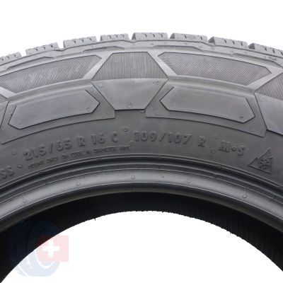 4. 2 x CONTINENTAL 215/65 R16C 109/107R VanContact Winter Winterreifen 2016 8-8,8mm