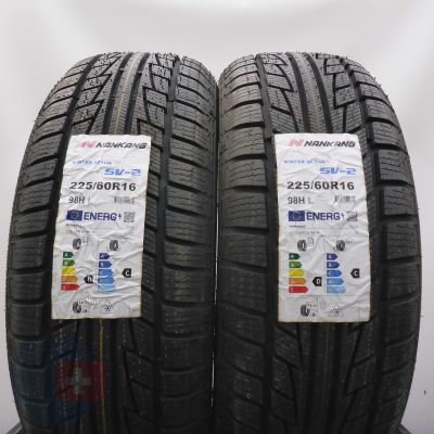 225 60 16 2x NANKANG 225/60 R16  98H Winter Activa SV-2 Winterreifen 2022 Ungebraucht   