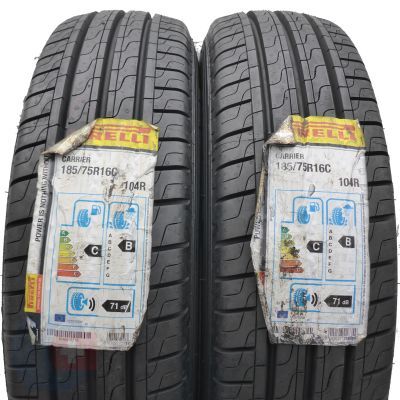 185 75 16C 2x PIRELLI 185/75 R16C 104/102R Carrier Sommerreifen 2018 WIE NEU VOLL