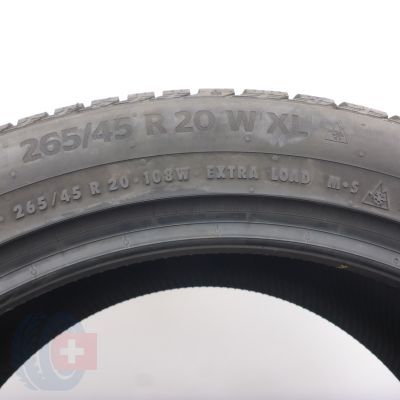 8. 265 45 20 4x CONTINENTAL 265/45 R20 108W XL WinterContact TS860S SUV MGT Winterreifen 2021 WIE NEU VOLL
