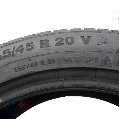 6. 255 45 20 4x CONTINENTAL 255/45 R20 101V WinterContact TS 850 P A0 Winterreifen 2023 7,8-8,2mm WIE NEU 