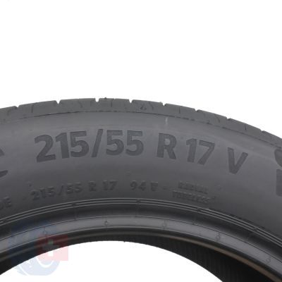 4. 2 x CONTINENTAL 215/55 R17 94V EcoContact 6 Sommerreifen 2021, 2022 6mm