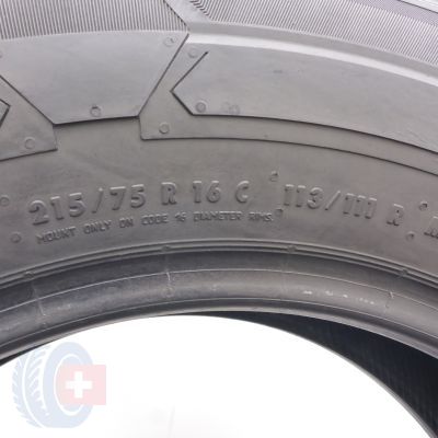 5. 215 75 16C 2x CONTINENTAL 215/75 R16C 113/111R VanContact Winter Winterreifen 2019 8,2-8,8mm