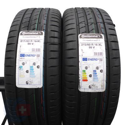 4. 215 60 16 4x CONTINENTAL 215/60 R16 99V XL PremiumContact 7 Sommerreifen 2023 WIE NEU VOLL