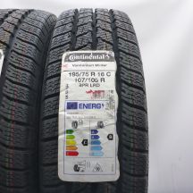 2.  195/75 R16C 2x CONTINENTAL 195/75 R16C  107/105R VanContact Winter Winterreifen 2022 Ungebraucht   