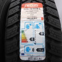 2. 225 70 15C 4x PETLAS 225/70 R15C 112/110R FullGrip PT935 Winterreifen 2020 VOLL WIE NEU 