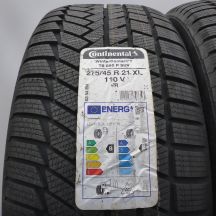 2.  275 45 21 2x CONTINENTAL 275/45 R21 110V XL WinterContact TS 850 P SUV Winterreifen 2022 VOLL WIE NEU 