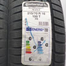 3. 215 70 16 2x CONTINENTAL 215/70 R16 100T WinterContact TS870P Winterreifen 2022 VOLL