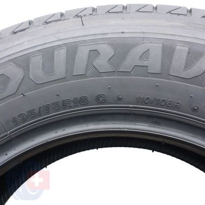 6. 195 75 16C 4x BRIDGESTONE 195/75 R16C 110/108R Duravis R660 Sommerreifen 2022 8,8-9,2mm