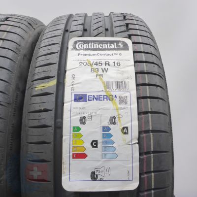 3.  205 45 16 2x CONTINENTAL 205/45 R16 83W PremiumContact 6 Sommerreifen 2022 VOLL 3.  205 45 16 2x CONTINENTAL 205/45 R16 83W PremiumContact 6 Sommerreifen 2022 VOLL
