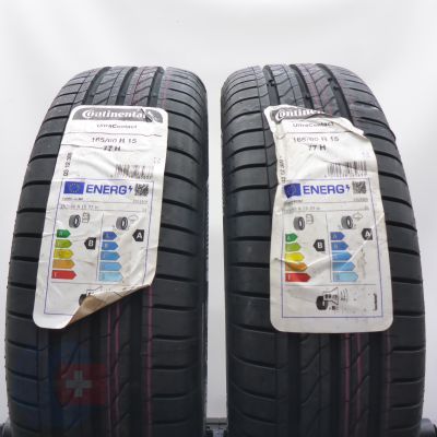 4. 165 60 15 4x CONTINENTAL 165/60 R15  77H UltraContact Sommerreifen 2023 VOLL WIE NEU 