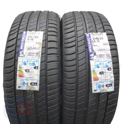 215 55 16 2x MICHELIN 215/55 R16 293V Primacy 3 Sommerreifen 2017 VOLL Ungebraucht   