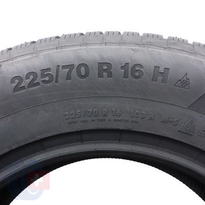 7. 225 70 R16 2 x CONTINENTAL 225/70 R16 103H WinterContact TS 850 P SUV Winterreifen 2017 Voll Wie Neu 