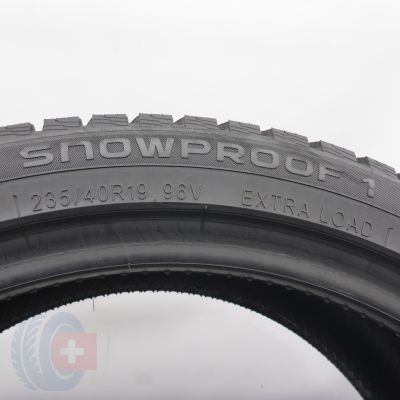 6. 235 40 19 2x NOKIAN 235/40 R19 96V XL Snowproof 1 Winterreifen 2023 6-6,8mm