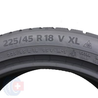 5. 4 x CONTINENTAL 225/45 R18 95V XL WinterContact TS870P Winterreifen 2021, 2022 6,5-7,2mm