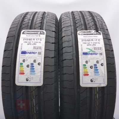 215 60 17C 2x CONTINENTAL 215/60 R17C 109/107T VanContact Ultra Sommerreifen 2022 VOLL