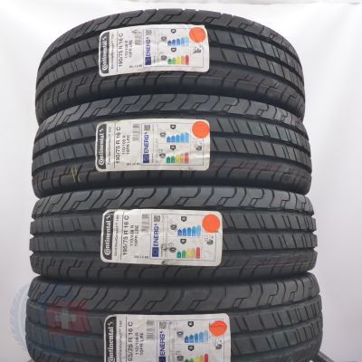 195 75 16C 4x CONTINENTAL 195/75 R16C 110/108R ContiVanContact 100 Sommerreifen 2022 VOLL