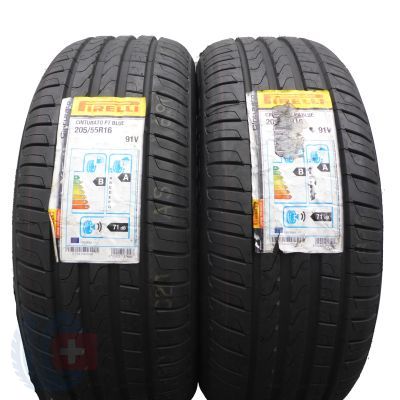205 55 16 2x PIRELLI 205/55 R16 91V Cinturato P7 Blue Sommerreifen 2018 VOLL 