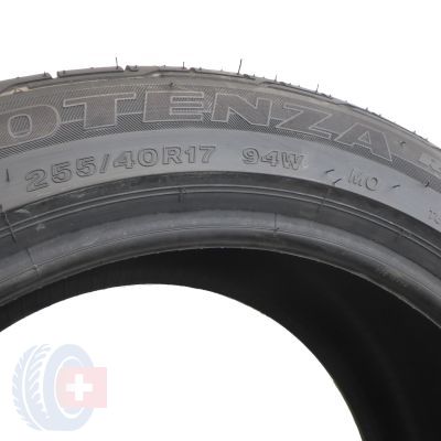 5. 255 40 17 2x BRIDGESTONE 255/40 R17 94W Potenza RE050A MO Sommerreifen 2017 VOLL Wie Neu