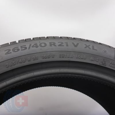 7. 265 40 21 2x CONTINENTAL 265/40 R21 105V XL WinterContact TS 860 S Winterreifen 2022 7,8-7,5mm