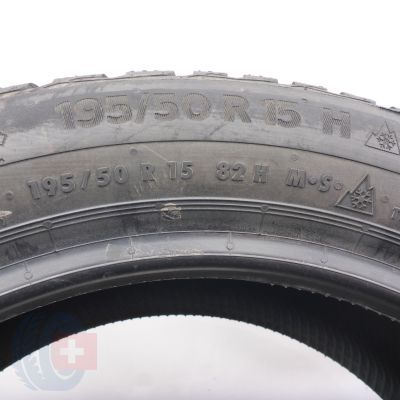 7. 195 50 15 4x CONTINENTAL 195/50 R15 82H WinterContact TS 870 Winterreifen 2023 VOLL WIE NEU 
