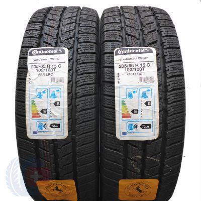 5. 4 x CONTINENTAL 205/65 R15C 102/100T VanContact Winter Winterreifen 2019 WIE NEU VOLL