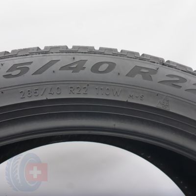 6. 285 40 22 2x PIRELLI 285/40 R22 110W XL Scorpion Winter Winterreifen 2021 5,8-6,2mm