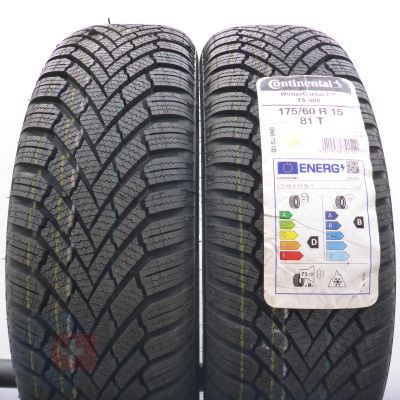 175 60 15 2x CONTINENTAL 175/60 R15 81T WinterContact TS 860 Winterreifen 2022 Ungebraucht  