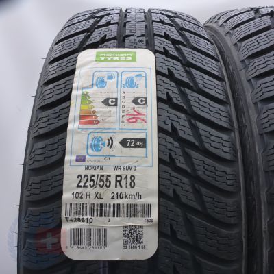 2. 225 55 18 2x NOKIAN 225/55 R18 102H XL WR SUV 3 Winterreifen 2016 Ungebraucht  