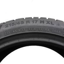 4. 215 45 17 1x CONTINENTAL 215/45 R17 91H XL WinterContact TS 850 P Winterreifen 2019 VOLL WIE NEU 