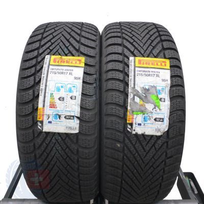 4. 215 50 17 4x PIRELLI 215/50 R17 95H XL Cinturato Winter Winterreifen 2018 WIE NEU VOLL