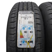 2.  215 65 16 2x CONTINENTAL 215/65 R16  98V ContiEcoContact 5 A0 Sommerreifen 2021 VOLL WIE NEU
