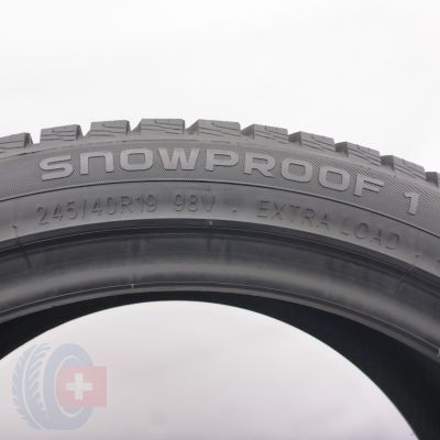 5. 245 40 19 1x NOKIAN  245/40 R19 98V XL Snowproof 1 Winterreifen 2023 8mm WIE NEU