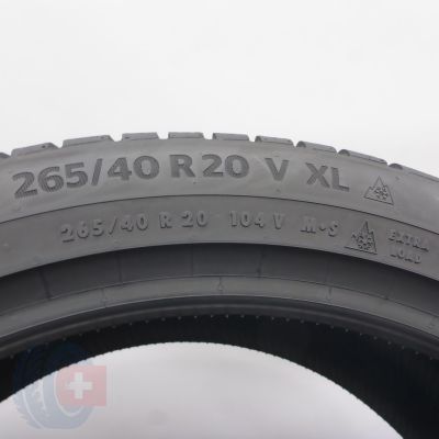 5.  265 40 20 1x CONTINENTAL  265/40 R20 104V XL WinterContact TS 870 P Winterreifen 2023 VOLL WIE NEU 