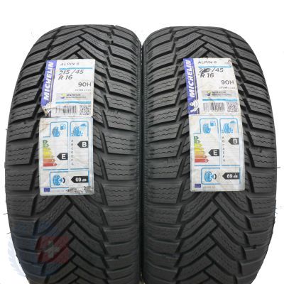 4. 215 45 R16 4 x MICHELIN 215/45 R16 90H XL Alpin 6 Winterreifen 2019 VOLL WIE NEU