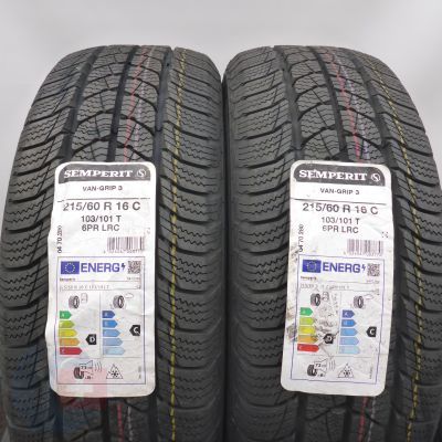 6. 215 60 16C 4x SEMPERIT 215/60 R16C 103/101T Van-Grip3 Winterreifen 2023 VOLL