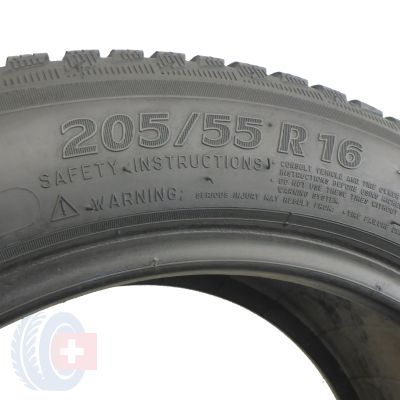 6. 2 x MICHELIN 205/55 R16 91H Alpin 5  RUN FLAT Winterreifen 2015 7mm WIE NEU 