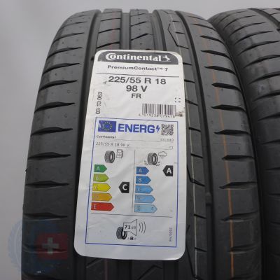 2. 225 55 18 2x CONTINENTAL 225/55 R18 98V PremiumContact 7 Sommerreifen 2023 VOLL WIE NEU  2. 225 55 18 2x CONTINENTAL 225/55 R18 98V PremiumContact 7 Sommerreifen 2023 VOLL WIE NEU