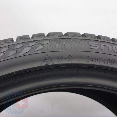 7. 245 40 19 4x NOKIAN 245/40 R19 98V  Snowproof 1 Winterreifen 2024 7,2-6,8mm