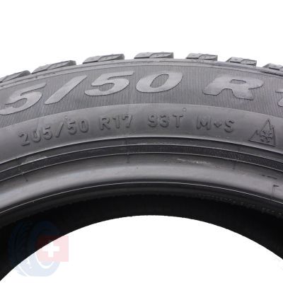 6. 205 50 17 4x PIRELLI 205/50 R17 93T XL Cinturato Winter Winterreifen 2018 WIE NEU VOLL