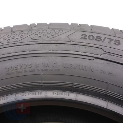 5. 2 x CONTINENTAL 205/75 R16C 113/111R ContiVanContact 200 Sommerreifen 2021 8,5mm