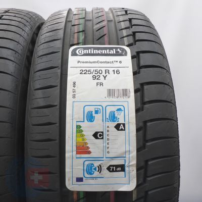 2.  225 50 16 2x CONTINENTAL 225/50 R16 92Y PremiumContact 6 Sommerreifen 2021 Ungebraucht  